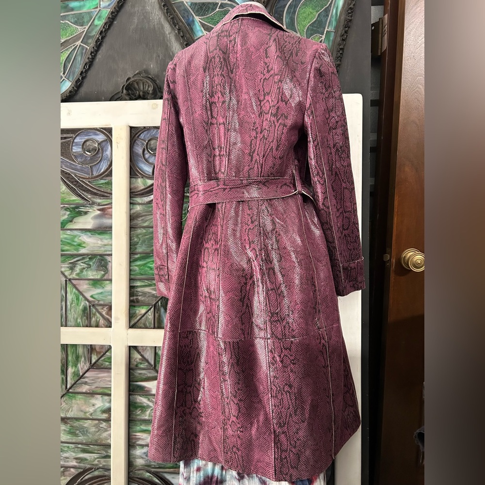 Urban Outfitters Purple Trench Coat - Picture 4 of 5